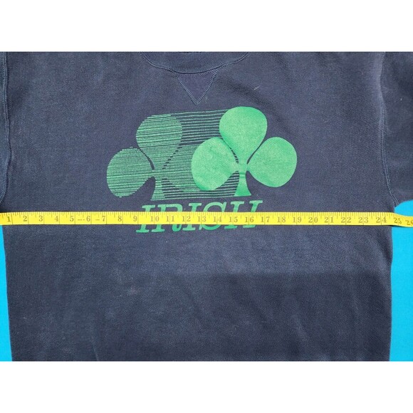 Vintage 90s Russell Athletic Sweatshirt Irish Shamrock Size XXL 2XL - Picture 6 of 8